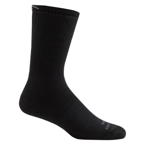 Darn Tough Men's Standard Micro Crew Midweight Cushioned Merino Wool Casual Work Socks Black Moisture Wicking Everyday Boot Socks